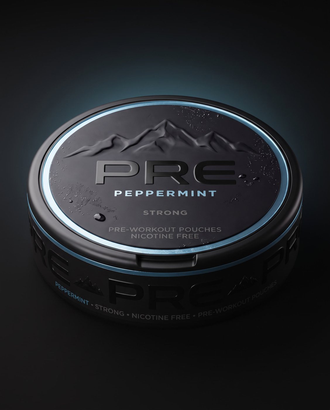 PRE Peppermint tin on black